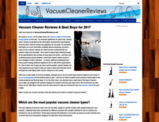 vacuumcleanerreviews.co.uk screenshot