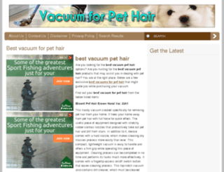 vacuumforpethairreviews.com screenshot