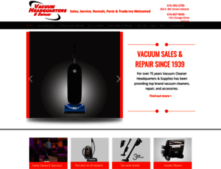 vacuumheadquarters.net screenshot