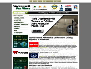 vacuumsandpurifiers.com screenshot