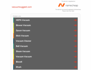 vacuumsuggest.com screenshot