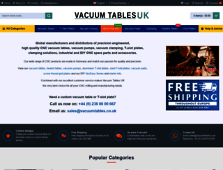 vacuumtables.co.uk screenshot