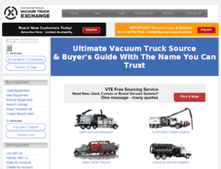 vacuumtruckexchange.com screenshot