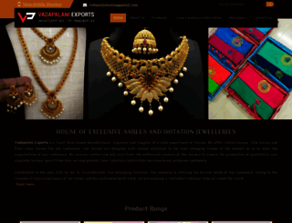 vadapalaniexports.co.in screenshot