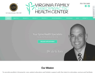 vafamilychirohealthcenter.com screenshot