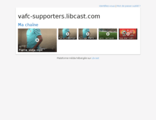 vafc-supporters.libcast.com screenshot