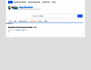 vaganordeste.com.br screenshot