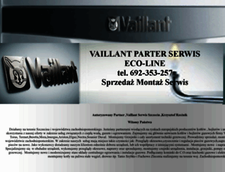 vaillantserwis.com.pl screenshot