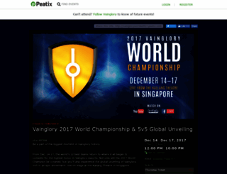 vaingloryworlds2017.peatix.com screenshot