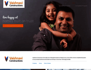 vaishnaviconstructions.com screenshot