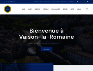 vaison-la-romaine.com screenshot