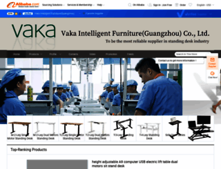 vakadesk.en.alibaba.com screenshot