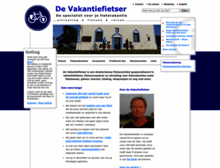 vakantiefietser.nl screenshot