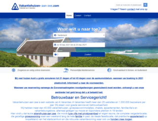 vakantiehuizen-aan-zee.com screenshot