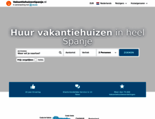 vakantiehuizenspanje.nl screenshot