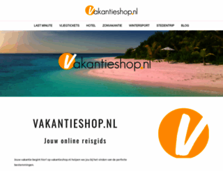 vakantieshop.nl screenshot