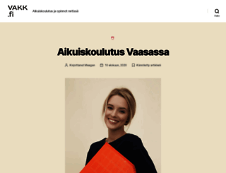 vakk.fi screenshot