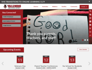valders.k12.wi.us screenshot