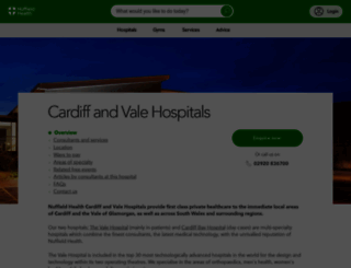 vale-healthcare.com screenshot