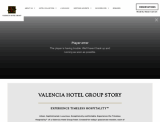 valenciahotelgroup.com screenshot