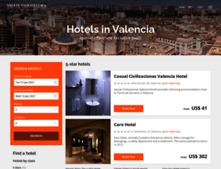 valenciahotels365.com screenshot