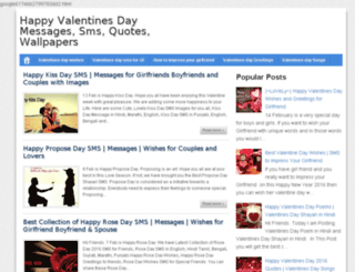 valentinedaymessage.com screenshot