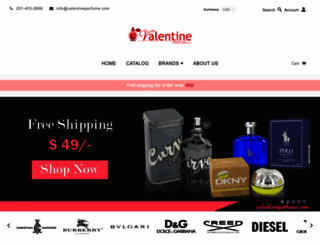 valentineperfume.com screenshot