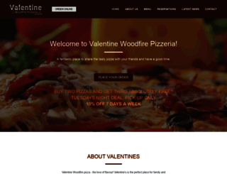 valentinepizza.com.au screenshot