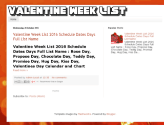 valentineweeklistz.in screenshot