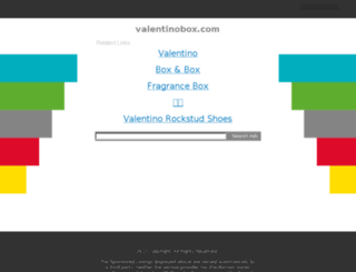 valentinobox.com screenshot