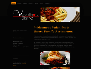 valentinosfamilybistro.com screenshot