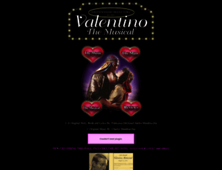 valentinothemusical.com screenshot