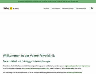 valere-klinik.de screenshot