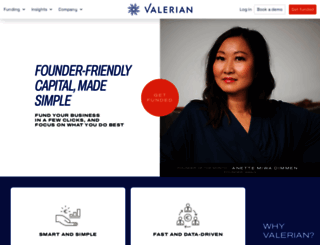 valerianfunds.com screenshot