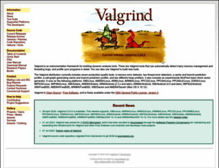 valgrind.org screenshot