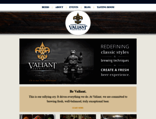 valiantbrewing.com screenshot