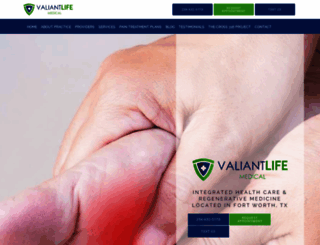 valiantlifemedical.com screenshot
