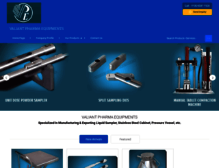 valiantpharmaequipments.com screenshot