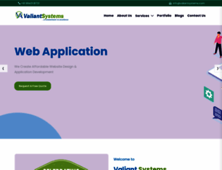 valiantsystems.com screenshot