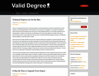 validdegree.com screenshot