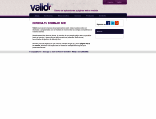 validr.com screenshot