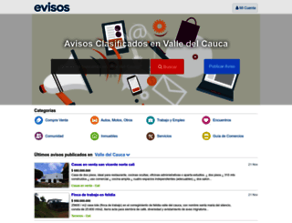 valledelcauca.evisos.com.co screenshot