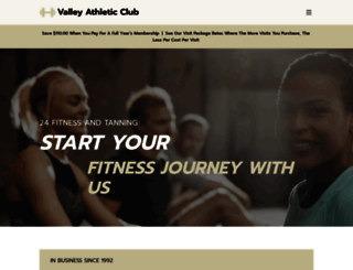 valley-athletic-club.com screenshot