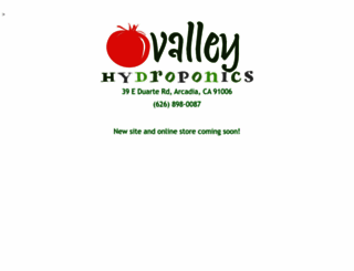 valley-hydroponics.com screenshot