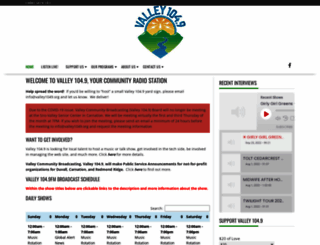 valley1049.org screenshot