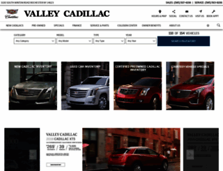 valleycadillac.com screenshot