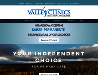 valleyclinics.com screenshot