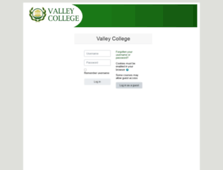 valleycollege.mrooms.net screenshot