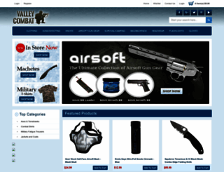 valleycombat.com screenshot