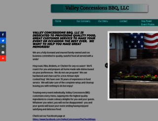 valleyconcessionsbbq.com screenshot